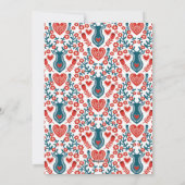 Trendy "Joy" Boho Bauble FotokerstKaart Feestdagenkaart (Achterkant)