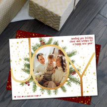 Trendy Joy Pine Boughs Krans Kerstfoto