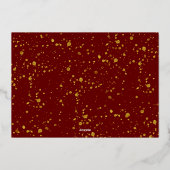 Trendy Joy Pine Boughs Wreath Christmas Party Folie Uitnodiging (Achterkant)