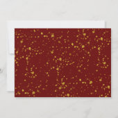 Trendy Joy Pine Boughs Wreath Christmas Party Kaart (Achterkant)