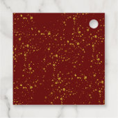 Trendy Joy Pine Boughs Wreath Christmas Photo Bedankjes Labels (Achterkant)