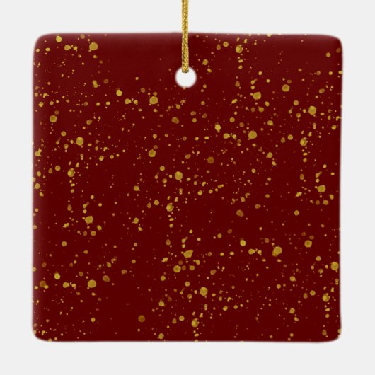 Trendy Joy Pine Boughs Wreath Christmas Photo Keramisch Ornament (Achterkant)