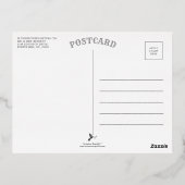 Trendy Joy Pine Boughs Wreats kerstfoto Real Folie Feestdagen Briefkaart (Achterkant)