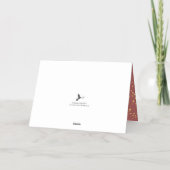Trendy Joy Pine Boughs Wreats kerstfoto Real Folie Wenskaart (Achterkant)