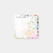 Trendy Joyful Waterverf Flowers 3" x 3" Post-it® Notes (Voorkant)