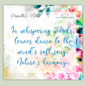 Trendy Joyful Waterverf Flowers 3" x 3" Post-it® Notes