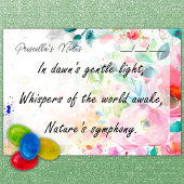 Trendy Joyful Waterverf Flowers 4" x 3" Post-it® Notes