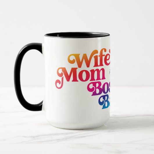 Trendy Jubileum Verjaardag Kerst Gepersonaliseerd Mok (Links)