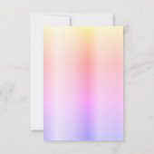 Trendy jurk sterren marineblauw holografisch zoet  kaart (Achterkant)