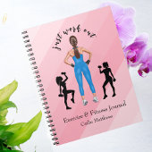 Trendy "Just Work Out" Oefening & Fitness Journal Notitieboek