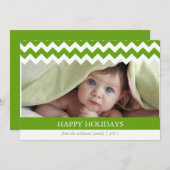 Trendy Kaart van de Vakantie van de Chevron (Voorkant / Achterkant)