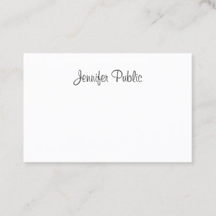 Trendy kalligrafie Handgeschreven Script Elegant T Visitekaartje
