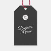 Trendy kalligrafie Script Zwart Wit Cadeaulabel (Voorkant)