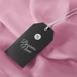 Trendy kalligrafie Script Zwart Wit Cadeaulabel