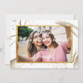 trendy kalligrafie zal mijn bruidsmeisje Invit zij Kaart (Achterkant)