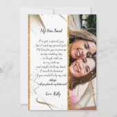 trendy kalligrafie zal mijn bruidsmeisje zijn kaart (Voorkant)