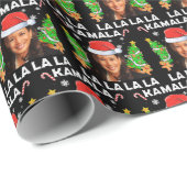 Trendy Kamala Harris 2024 Kerst Ugly Gift Xmas Cadeaupapier (Rol Hoek)