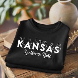 Trendy Kansas Sunflower State T-shirt