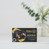 Trendy kapperszaak kapperszaak kapperszaak kapsel klantenkaartje (Staand voorkant)