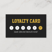 Trendy kapperszaak kapperszaak kapperszaak kapsel klantenkaartje (Achterkant)