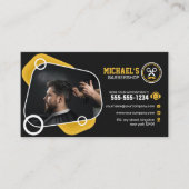 Trendy kapperszaak kapperszaak kapperszaak kapsel klantenkaartje (Voorkant)