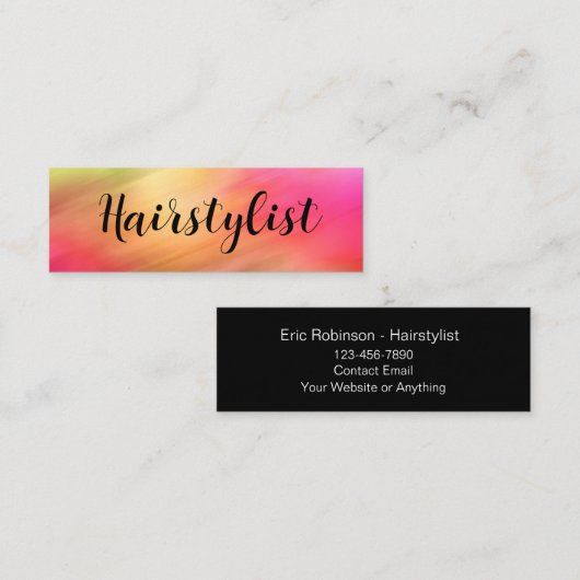 Trendy Kapsalon Compacte Visitekaartjes (Voorkant / Achterkant)