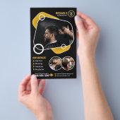 Trendy Kapsalon Haarstyling Kapper Kapsel Flyer (Hand)