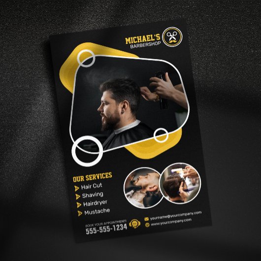 Trendy Kapsalon Haarstyling Kapper Kapsel Flyer