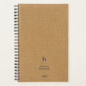 Trendy karton Moderne Monogram Wekelijks Planner (Voorkant)