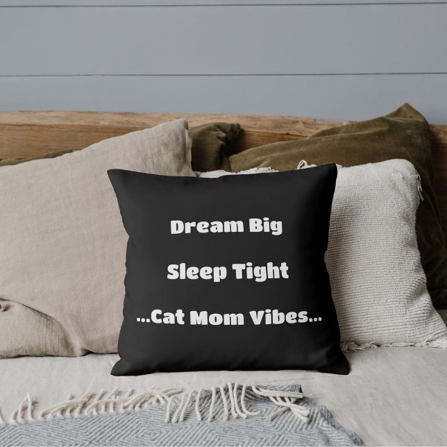 Trendy kat mam grappig citaat Schattige cool moder Kussen (Creator heeft geüpload)