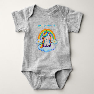 Trendy Katoenen Eenhoorn Baby T-Shirt