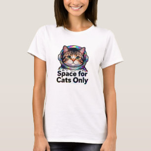 Trendy kattenmoeder holografische ruimtekat - Ruim T-shirt