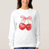Trendy Kersen Coquette Trui (Voorkant)