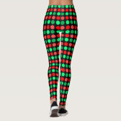 Trendy Kerst gestippelde legging (Achterkant)