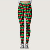 Trendy Kerst gestippelde legging (Voorkant)