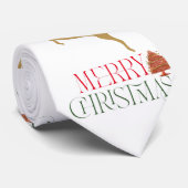 Trendy Kerst Kraag Stropdas Kerstmis (Opgerold)