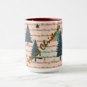 Trendy Kerst Luxe Kerstbomen Mok (Midden)