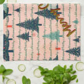 Trendy Kerst Luxe Kerstbomen Theedoek (Gevouwen)
