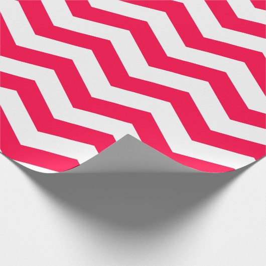 Trendy Kerst Sjabloon Rood Wit Streep Classic Cadeaupapier (Hoek)