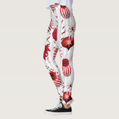 Trendy kerstballen en Poinsettia Leggings (Links)
