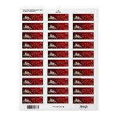 Trendy Kerstballen, Kerst Kaars Etiket (Full Sheet)