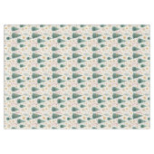 Trendy kerstbomen aardetone Xmas tafelkleed (Voorkant (Horizontaal))