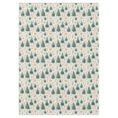 Trendy kerstbomen aardetone Xmas tafelkleed (Voorkant)