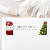 Trendy kerstboom Gifts Elegant Sjabloon Etiket (Insitu)