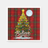 Trendy kerstboom met kerstplakpapier servet (Voorkant)