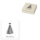 Trendy kerstboomkunst rubberstempel (Gestempeld)