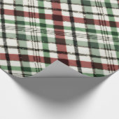 Trendy kerstcadeau in Red Green en Sparkle Cadeaupapier (Hoek)