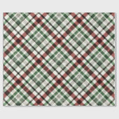 Trendy kerstcadeau in Red Green en Sparkle Cadeaupapier (Vlak)