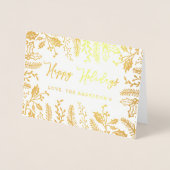 Trendy kerstfeest folie kaarten (Voorkant)