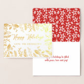 Trendy kerstfeest folie kaarten (Display)